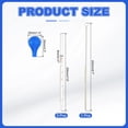 thumbnail image 2 of Uxcell 3 Pcs 3ml Kit de Pipetas de Goteo Graduadas de Vidrio Borosilicato con Cepillo Transparente, 2 of 6