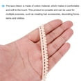 thumbnail image 4 of Uxcell Lace Trim Ribbon 10 Yards 0.39 Inch Cotton Elastic Trim for Craft,Gift Wrappers,Headbands,Beige Style 22, 4 of 5