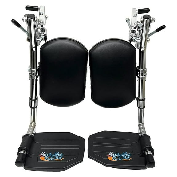 Set of 2 Wheelchair Elevatring Leg Rest with 1 3/8" and 3 1/8" PIN SPACING (Standard Pin 3 1/8")