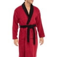 thumbnail image 6 of Skylinewears Men Terry Cotton Robe Contrast Bathrobe Shawl Collar Spa Bathrobe for Men Luxury Shower Robe Long Shawl Collar Bathrobe, 6 of 7