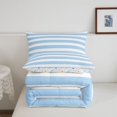 thumbnail image 5 of Erosebridal Linear Geometric King Size Comforter Sets,Watercolor Stripes Comforters King Size,Colorful Stars Reversible,3 Pieces,1 Comforter and 2 Pillowcases, 5 of 7
