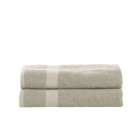 Superior Eco-Friendly 2-Piece Bath Sheet Set, Silver
