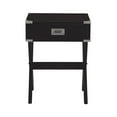 thumbnail image 2 of Mesa auxiliar cuadrada de madera con 1 cajón de Table Acme Babs, color negro, 2 of 6
