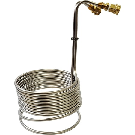 

Super Efficient 3/8 x 25 Stainless Steel Wort Chiller w/ GH Fittings