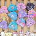 thumbnail image 2 of Monedero Sanrio Melody Kuromi Hello Kitty Cinnamoroll Pochacco con cierre de hierro y diseño de oso arcoíris de dibujos animados, monedero suelto, bolsas para guardar llaves, 2 of 5