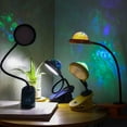 thumbnail image 2 of Wovilon Led Folding Table Lamp Can Control Brightness, Mini Star Sky Projector, Bedside Bedroom Clip Table Lamp, 2 of 3