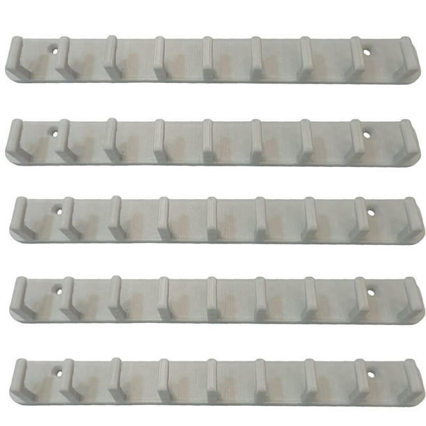 Organizador Porta Llaves de Oficina KeyHookGreen 5 Pzs 2x25x0.5cm Gris. 3D Art MXKHG-005