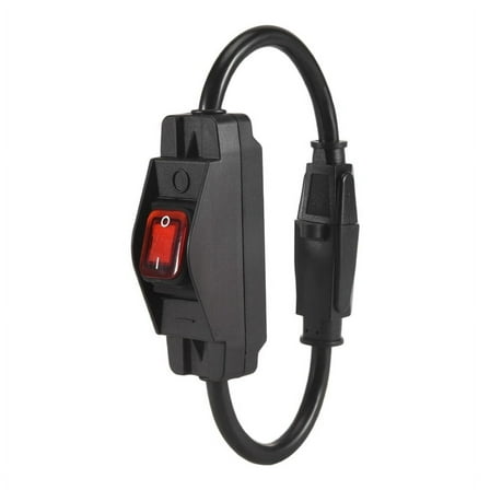 3 Extension Cord with Waterproof Switch, 1875W Heavy Duty Extension Cord with Switch, 14A C4648