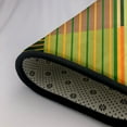 thumbnail image 6 of YFYANG 36"x24" Non-Slip Flannel Carpet Doormat, Living Room Bedroom Office Decorative Area Rugs, Indoor Vintage Abstract Stripe Graffiti Floor Mats, 6 of 7
