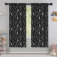 thumbnail image 5 of Blackout Kids Curtains,Black White Gothic Dreamcatcher Moon Star Pattern Childrens Insulated Curtains Set Of 2,Bedroom Essentials,Toddler Room Decor 42x63in(106x160cm), 5 of 5