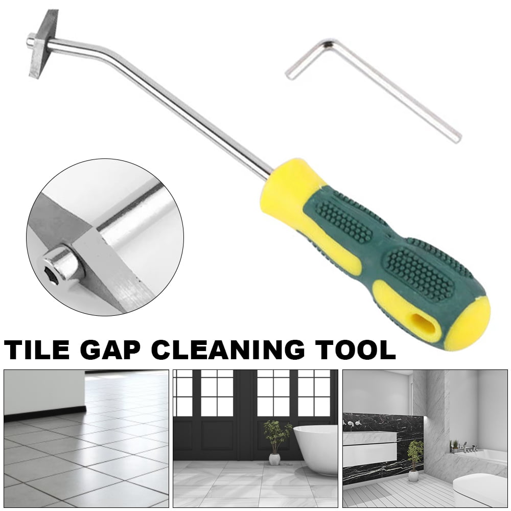 Grout Remover Tile Removal Tool for Tile Joints and Floor Cleaning Grout Cleaning Tool Grout Removal Tool 4 in 1 Caulking Removal Tool Scraper Carbide Alloy Head 