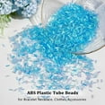 thumbnail image 4 of 90g Deep Sky Blue Bingsu Beads 5.5mm Long Straw Tube Beads Iridescent Crispy Bingsu Beads Lightweight Bingsu Beads Glitter Bingsu Beads for Crunchy Slime Vase Filling DIY Craft Supplies, 4 of 8