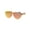 Orange, variant on Womens Color Mirror Lens Panel Shield Heart Shape Retro Plastic Sunglasses Red