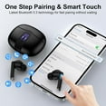thumbnail image 4 of NSKBBM-Samsung Wireless Earbuds Bluetooth 5.3 Headphone for Samsung Galaxy S26 S25 Ultra S24 S23 S22 S20 A17 A16 A15 60H Playback Stereo in Ear Earphone with LED Display Sports Headset with Mic for A, 4 of 4