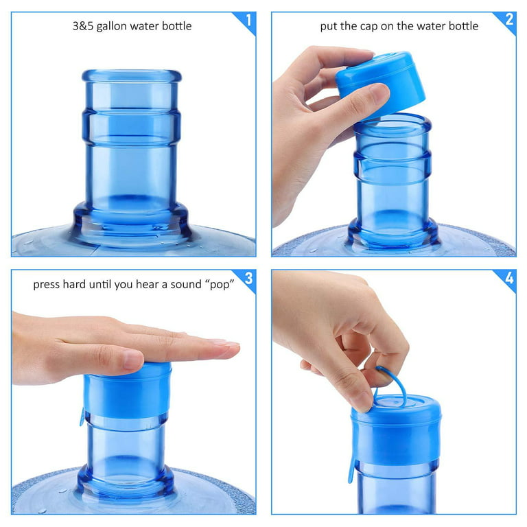55MM No-Spill Cap Display Package for Screw Neck Water Bottles