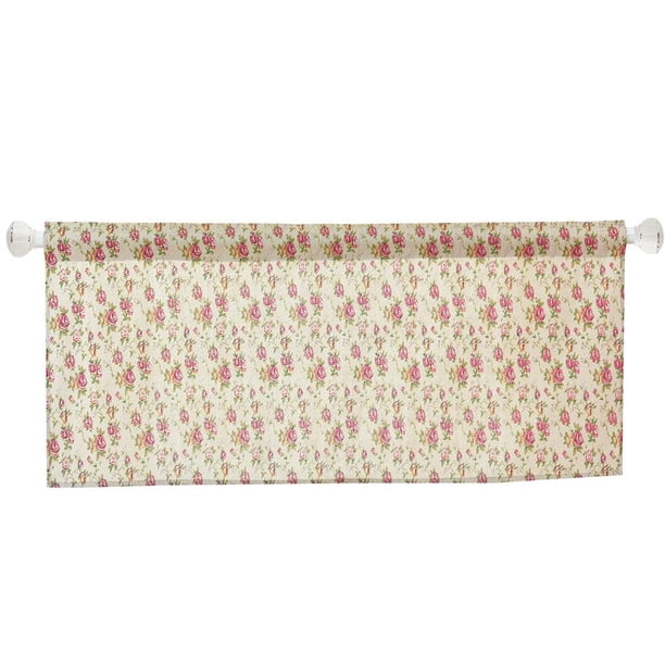Cortina corta impresa para ventana, barra para tocador, bolsillo, puerta de armario de cocina, cenefa decorativa, paneles medios seitruly JJ23096-02