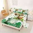 thumbnail image 2 of Erosebridal Cute Highland Cattle Full Size Sheets,St.Patrick'S Day Bed Sheets For Teens Kids 4-Piece, 2 of 6