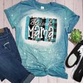 thumbnail image 1 of Mujeres Hombres Moda Tie Dye Blessed Mama Print T-Shirt Tops De Cuello Redondo (5Xl) Likrtyny Arte Deco, 1 of 2
