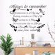 thumbnail image 3 of Calcomanía de pared con texto "Cosas para recordar", mariposa, arte de pared inspirador, pegatina de pared de PVC extraíble para dormitorio, sala de estar, decoración escolar., 3 of 8