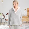thumbnail image 2 of Fluffy Pajamas Set for Women Soft Comfy Fleece Pjs Pullover Pants Loose Plush Sleepwear Fuzzy Loungewear for Winter, 2 of 12