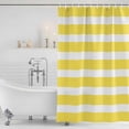 thumbnail image 4 of Yellow Striped Waterproof Fabric Shower Curtain,Modern Simple Monochrome Geometric White Waterproof Fabric Shower Curtain for Bathroom Curtains Bathtubs Shower Curtains with 12 Hooks Standard 60x72, 4 of 8