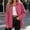 Pink, variant on Sevevn Women's Button Down Corduroy Shacket Lapel Collar Oversized Long Sleeve Jacket with Patch Pockets Comfy Trendy Fall Fashion Casual Outfits for Travel Walking Daily Wear