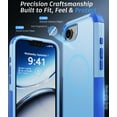 thumbnail image 5 of Diverbox for iPhone 16e Case [Compatible with MagSafe] [Shockproof] [Dropproof] [with Screen Protector ] Heavy Duty Protection Phone Case Cover for Apple iPhone 16e 2025 6.1 inch(Blue), 5 of 7