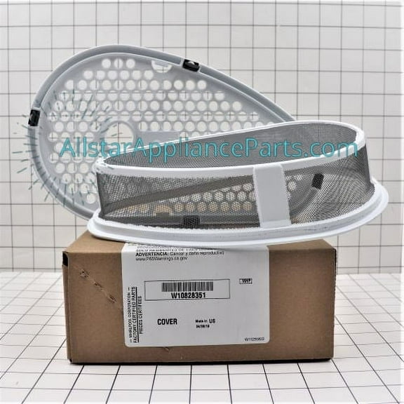 Whirlpool Dryer Lint Filter With Cover W10828351