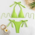 thumbnail image 1 of Traje de baño para mujer, moda, cómodo, color sólido, bikini, traje de baño de color liso para mujer, conjuntos de bikinis, trajes de baño para mujer, 1 of 6