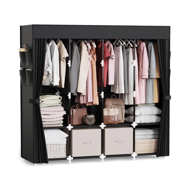 Organizador de Ropa Mavivegue Armario Portátil 170x43x170 cm