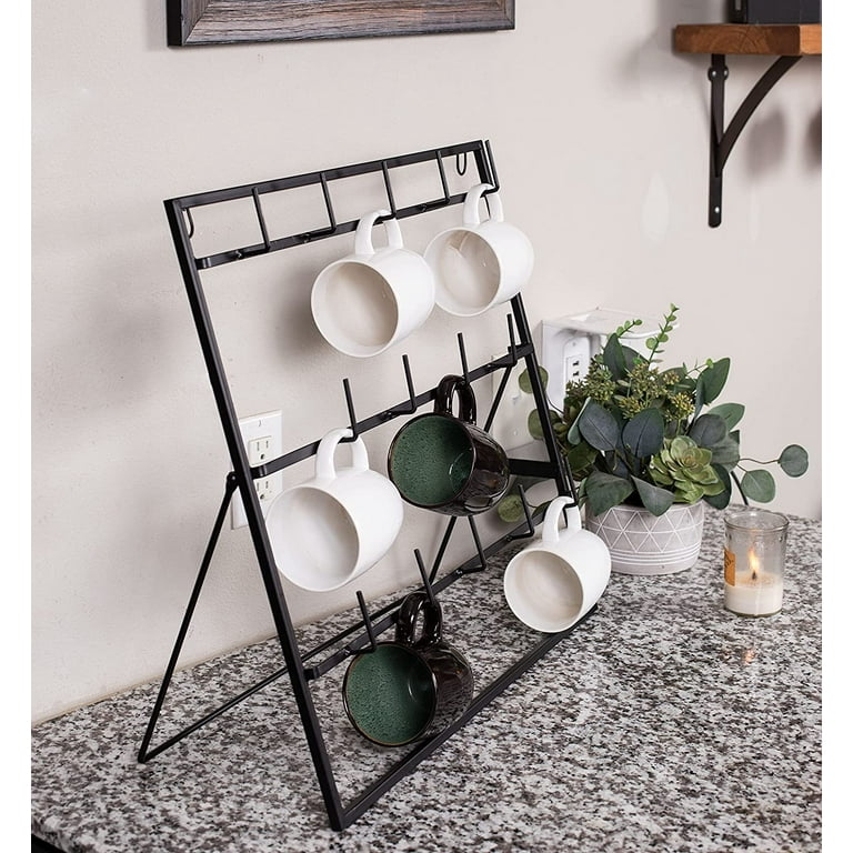 BIRDROCK HOME 14-Hook Mug Rack - Free Standing or Wall Mountable -  Walmart.com