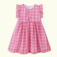 thumbnail image 2 of Fesfesfes Toddler Kids Baby Girls Summer Dress Fashion Cute Sleeveless Knee Length Dress Cartoon Print Ruffle Dress On Sale, 2 of 9