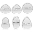thumbnail image 2 of SHANY Stay Jelly Silicone Sponge Set - Clear & Non-Absorbent Makeup Blending Sponges for Flawless Application with Foundation - Assorted Sizes and Shapes - Pack of 6, 2 of 5