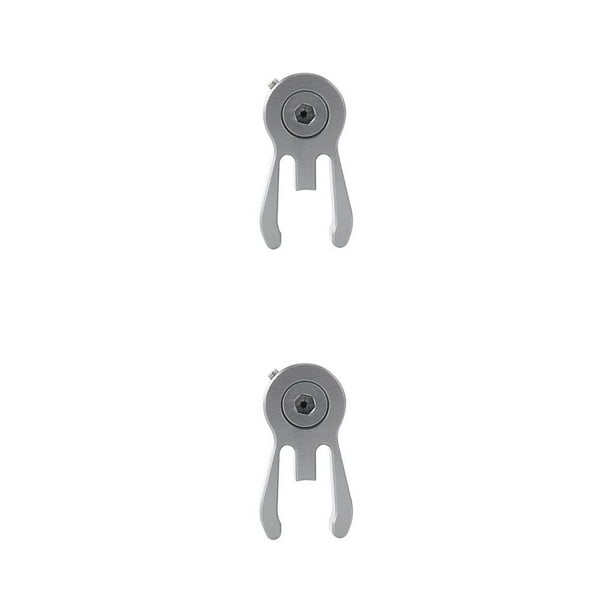 Sonducket Horquilla delantera manillar Headpost ajustable Quick Release Catcher Bike Head Tube Holder Binding fijación hebilla abrazadera Gris 2piezas