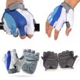 thumbnail image 2 of Bike Motorcycle Gel Silicone Half Finger Fingerless Gloves, 2 of 5