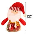 thumbnail image 2 of Christmas Candy Jar Ornament with Santa & Snowman Design - Small Hanging Jar with Airtight Lid (Keeps Candies Fresh), Perfect for Christmas Tree, Mantel, Wall & Xmas Stocking Stuffers, 5.9in, F, 2 of 3