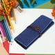 thumbnail image 5 of Estuche para lápices de tela tejida, gran capacidad, multifuncional, para estudiantes escolares, estacionario, azul/gris, 5 of 8