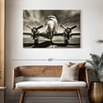 thumbnail image 3 of Elephant Stock Vintage Airplane Wall Art - Horizontal Canvas Wall Art - Living Room Wall Decor - Transportation Canvas - Brown And Gray Decor - 45" x 30", 3 of 8