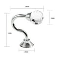 thumbnail image 4 of Last Chance Violete 2 x Crystal And Tie Back Hooks - Ideal For Designer Fabric Curtains, 4 of 4