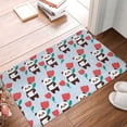 thumbnail image 4 of Yiaed Panda And Rose Print Flannel Doormat Mat Outdoor Indoor Door Mats,Welcome Matt Outdoor Front Door Mat Doormat Outdoor Mat Outdoor Mat,16"x24", 4 of 7