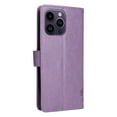 thumbnail image 5 of Allytech for iPhone 15 Pro Case Wallet, Cute Cat Tree Embossed PU Leather Slim Fit Flip Folio Stand Cover for Girls Women Cards Slots Wallet Case Cover for Apple iPhone 15 Pro - lightpurple, 5 of 10