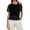 Black, variant on Womens Tops Crew Neck Loose Fit Shirts 80s T Shirts Neon Fishnet Mesh Top Off Shoulder Tops Women Summer Blouses T-shirts, M-2XL