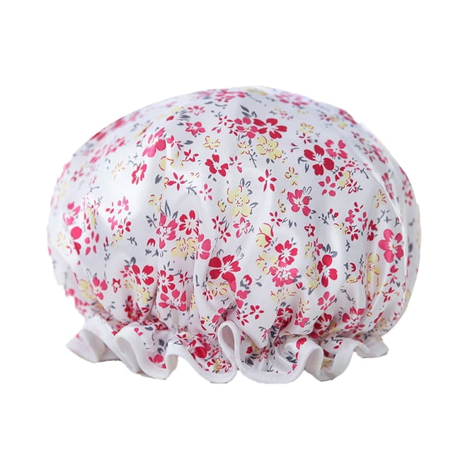 Qarigey Sombrero de baño para mujer, suministros para baño, gorros para el pelo para ducha, cubierta para cabeza de niña gruesa a prueba de aceite, Type3 NO3 Qarigey AP010840-01B