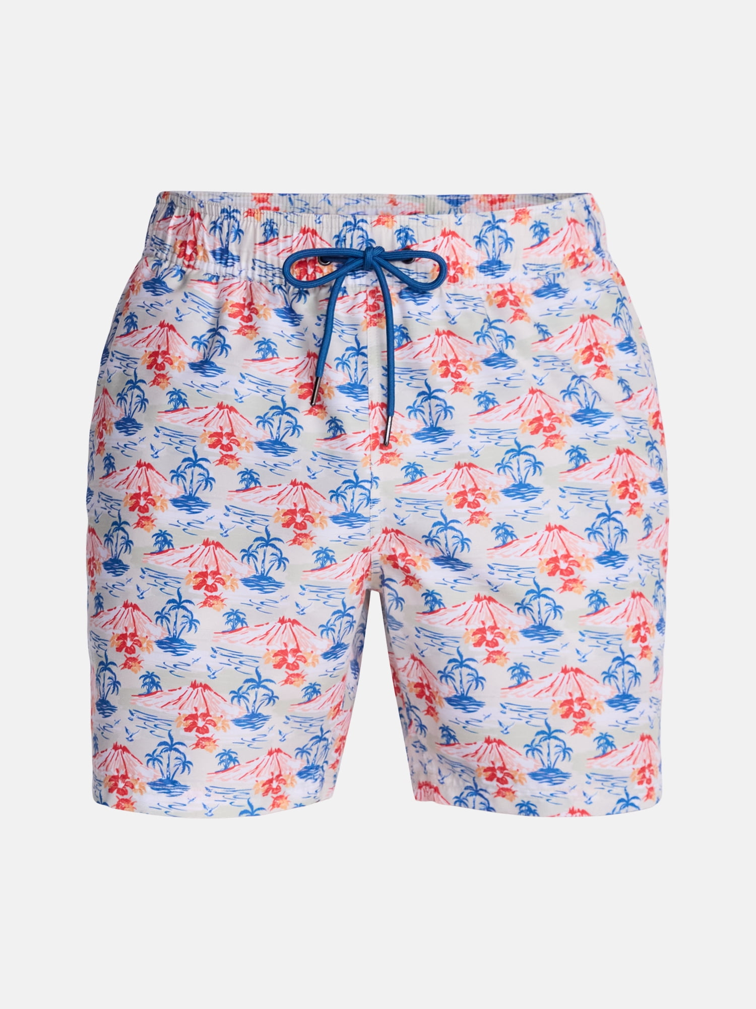 Party Sharks Men's Swim Trunks, 6.5" Inseam, Sizes S-XL