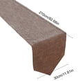 thumbnail image 4 of Yhmxh Cotton Linen Table Runner, 12x 82 Inch Rustic Farmhouse Table Runners, Long Dining Table Runners for Dinner Parties, Wedding, Christmas, Machine Washable & Easy Care Long Table Decoration, 4 of 7