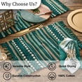 thumbnail image 5 of Park Designs Rainforest Chindi Green Table Runner 13" x 54", 5 of 5