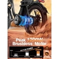 thumbnail image 4 of ESKUTE D200 Electric Bike for Adults 750W Peak Motor 19.8 Mph, Folding 20x3 Inch Fat Tire E‑Bike, 48V 10.4Ah Up to 55 Miles, with 7‑Speed Step‑Through Cargo Fold E Bicycle, NFC Unlock Gray, UL2849, 4 of 8