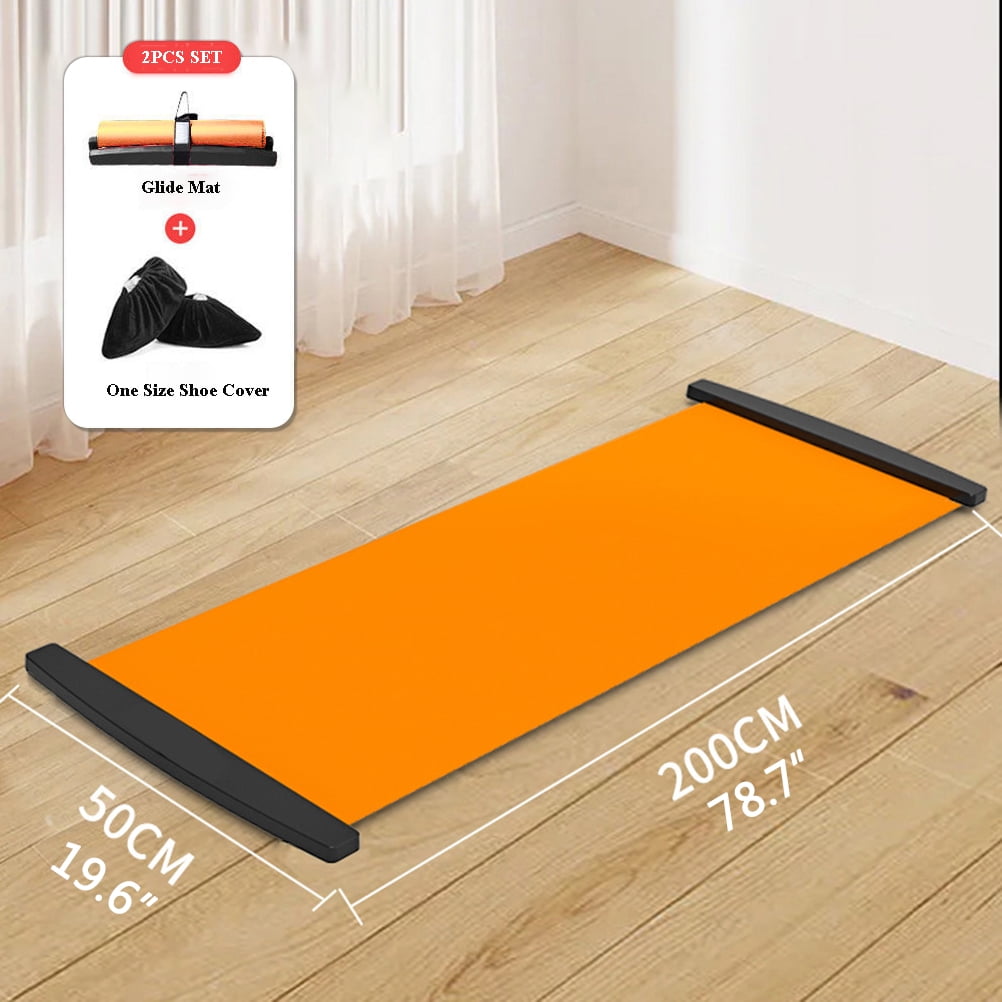 Estink Slide Board With Shoe Cover Guide Slide Mat Slimming Guide Mat Slide Board With Shoe Cover Slimming Exercise Guide Slide Mat For Leg Pot Traini