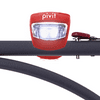 Pivit Universal Hands-Free Wheelchair Flashlight | Soft Protective Red Cover | 3 Lighting Options Standing Strobe & Flashing | Disabled Safety Light Clamps On Any Walking Stick Or Mobility Aid Tubing