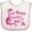 White and Pink, variant on Inktastic My Busia Loves Me Girl Dinosaur Girls Baby Bib